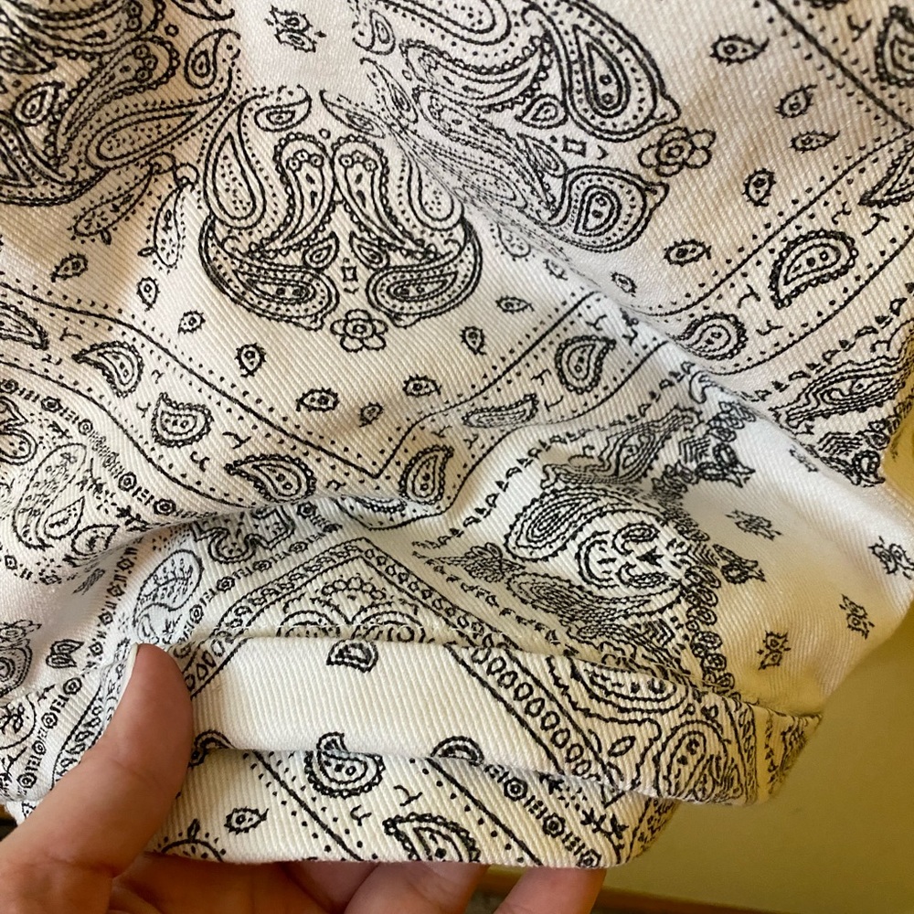 POL White and Gray Patterned Overalls - Picture 9 of 12